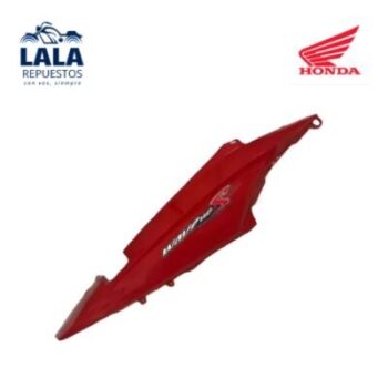 CACHA LATERAL BAJO ASIENTO DERECHA HONDA WAVE 110S  ROJO