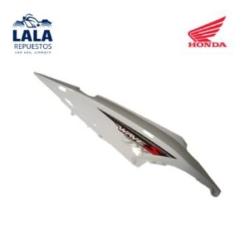 CACHA LATERAL BAJO ASIENTO DERECHO HONDA WAVE 110S  BLANCO