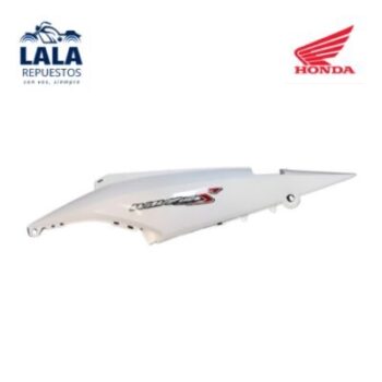 CACHA BAJO ASIENTO IZQUIERDA BLANCA HONDA WAVE 110S