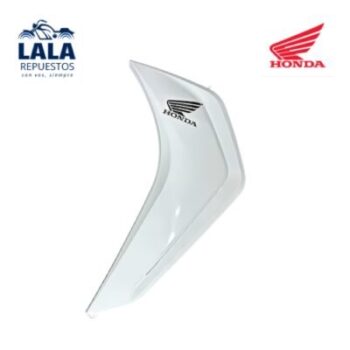 CACHA CUBRE PIERNA HONDA WAVE 110 S IZQUIERDO  (BLANCO)